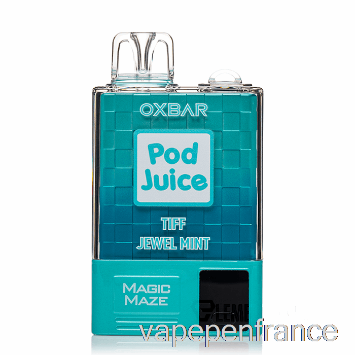 Oxbar Magic Maze Pro 10000 Jetable Tiff Bijou Menthe - Stylo Vape Pod Juice